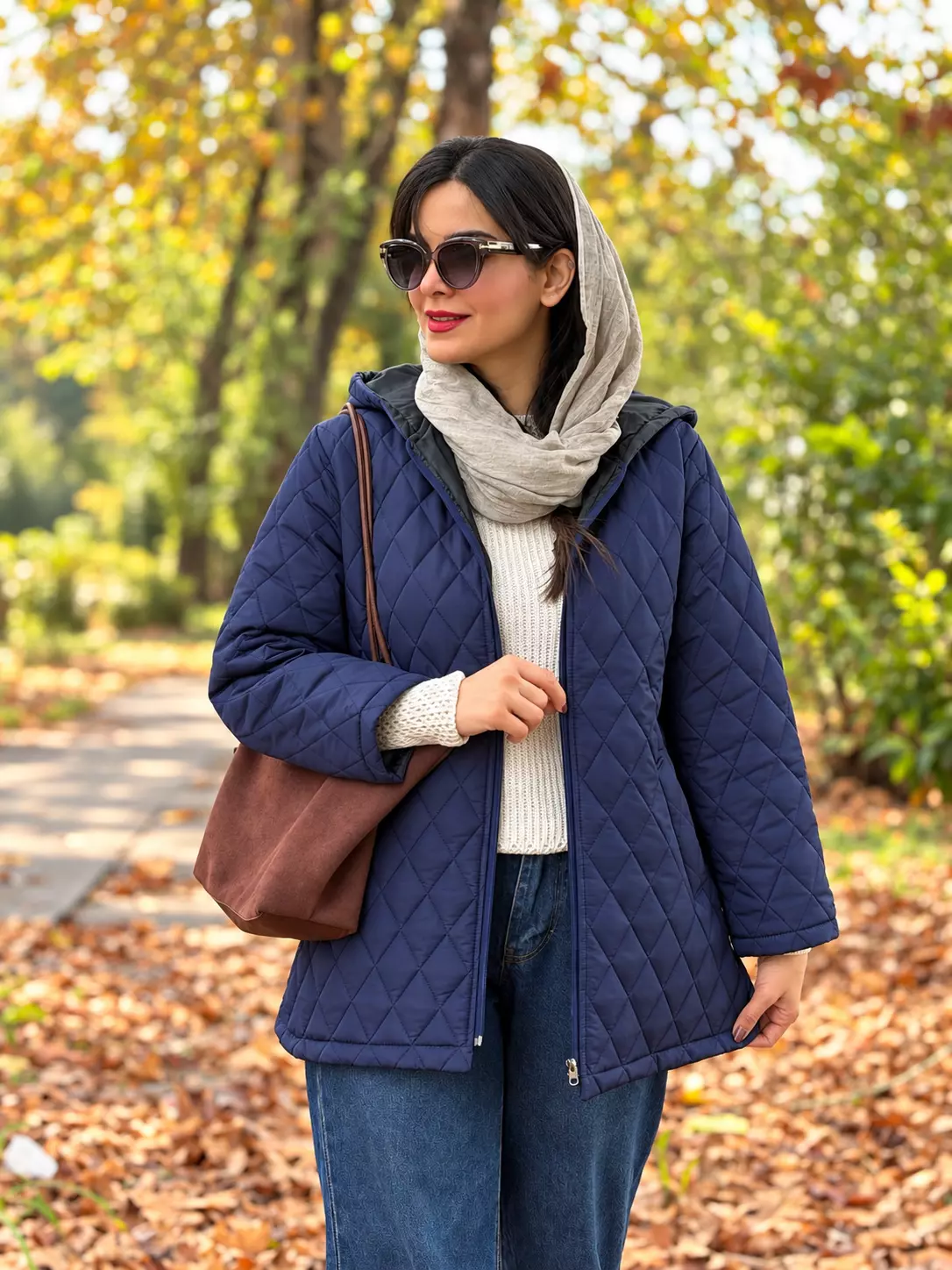 کاپشن زنانه کلاهدار آستردار ونوس
